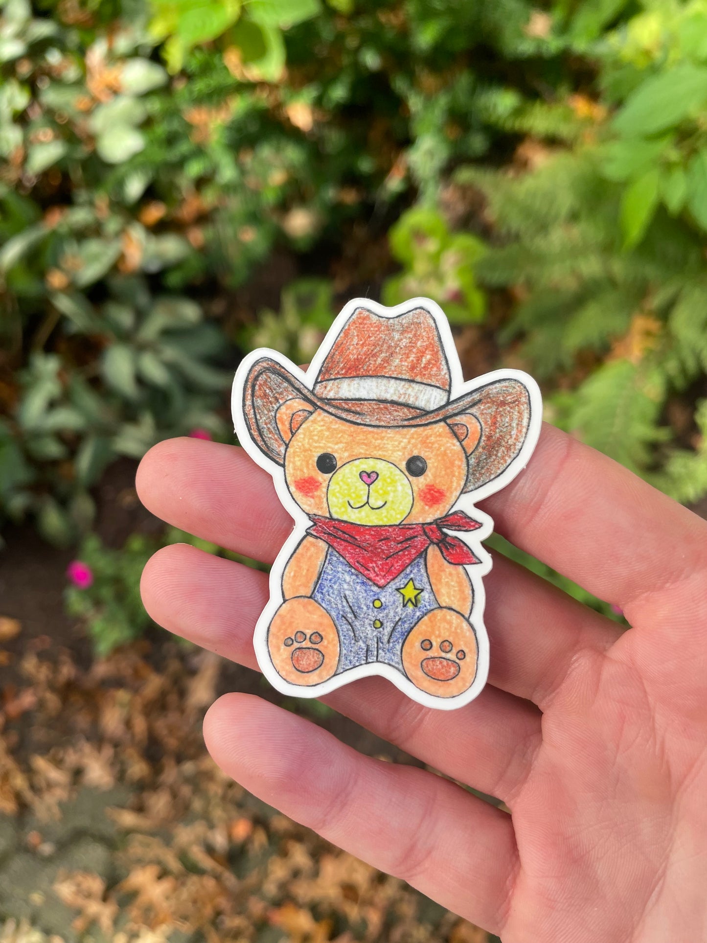 Cozy Cowboy Vinyl Sticker