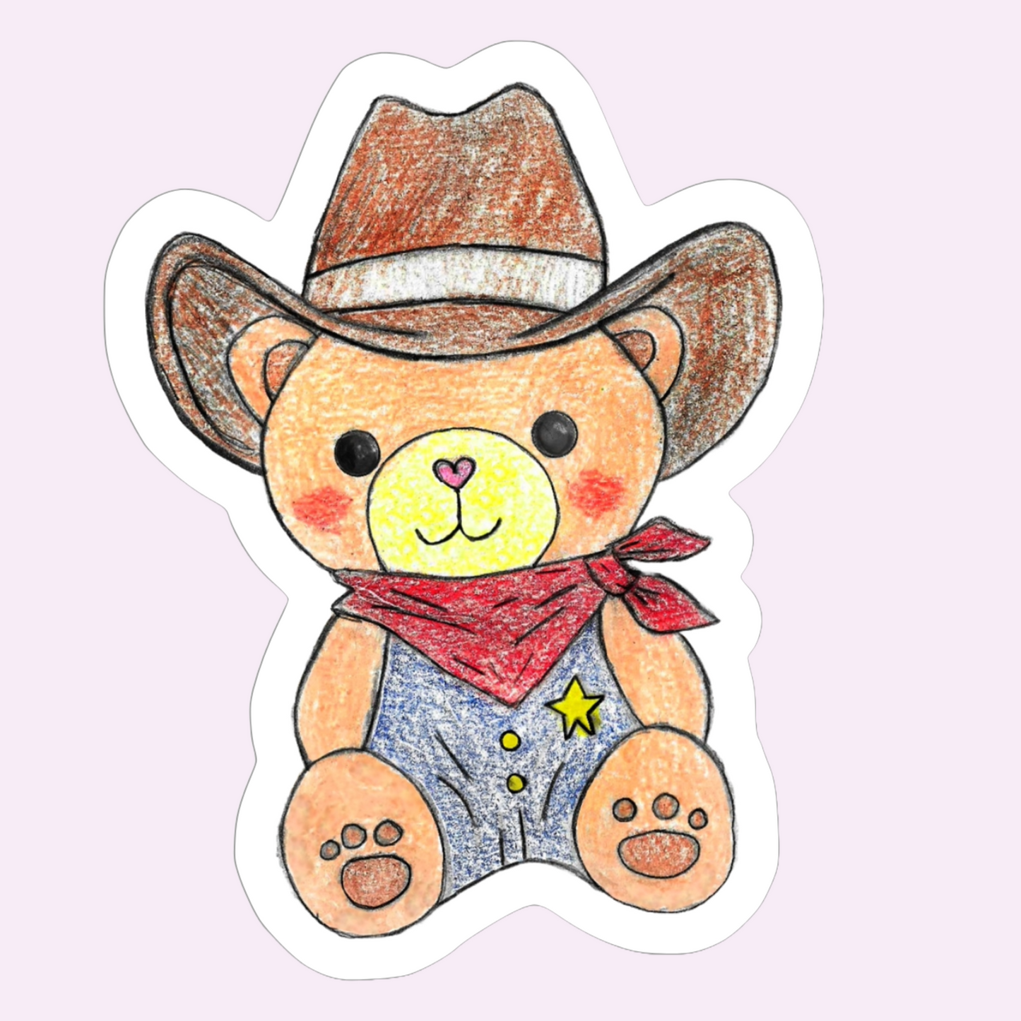 Cozy Cowboy Vinyl Sticker