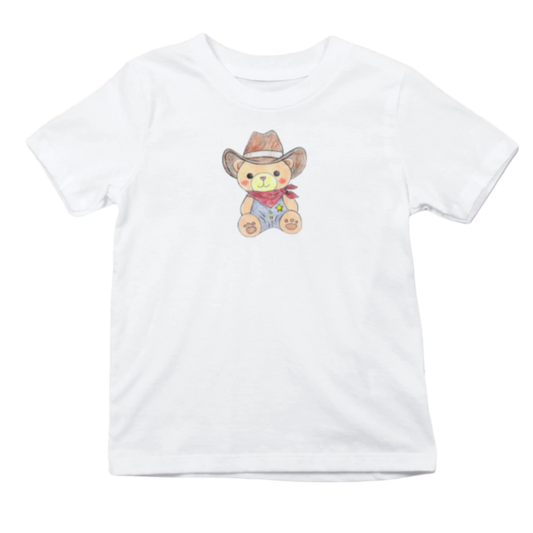 Cozy Cowboy Teddy Bear Tee - Unisex 100% Cotton